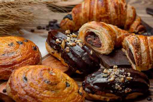 chocolate-puff-pastry-croissant-chocolate-eclair-sweet-raisin-roll