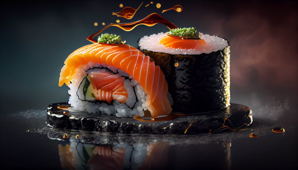 painting-sushi-plate-with-picture-fish-it-1